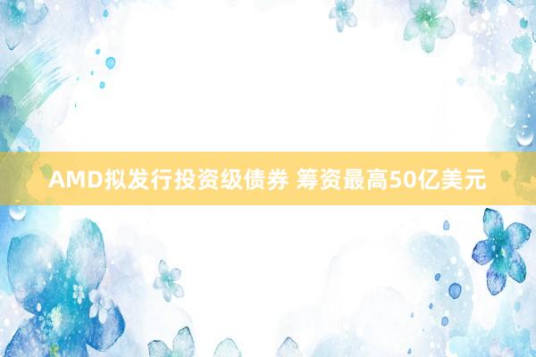 AMD拟发行投资级债券 筹资最高50亿美元