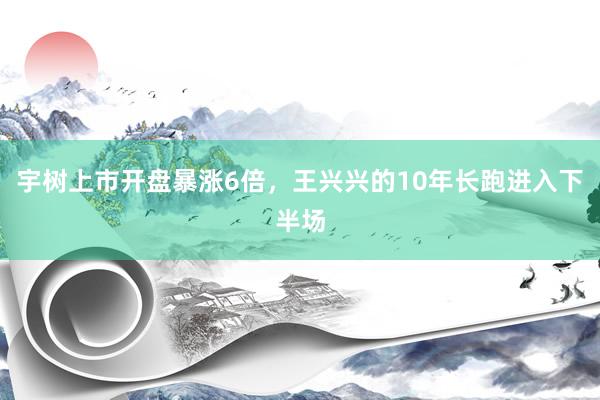 宇树上市开盘暴涨6倍，王兴兴的10年长跑进入下半场