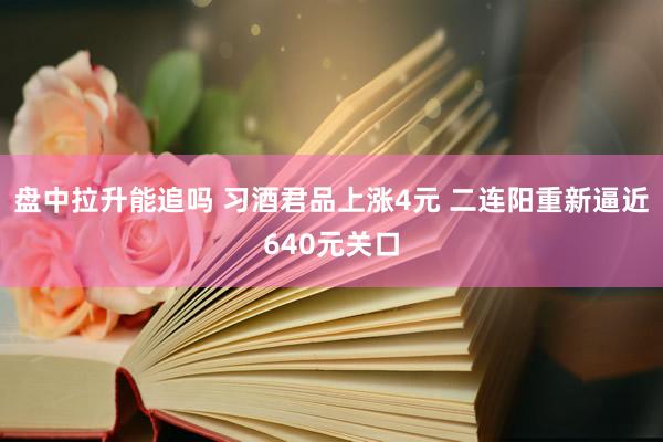 盘中拉升能追吗 习酒君品上涨4元 二连阳重新逼近640元关口