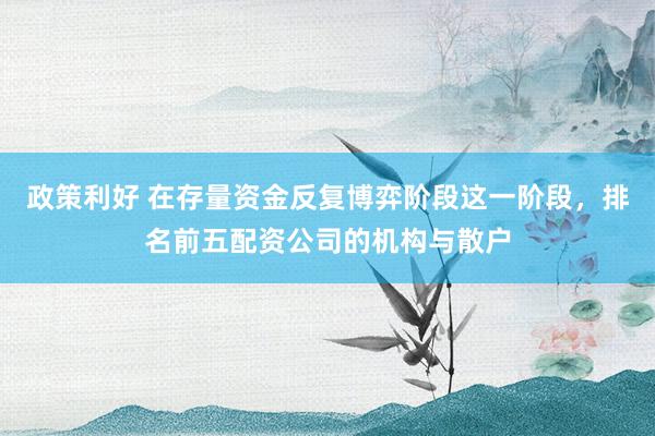 政策利好 在存量资金反复博弈阶段这一阶段，排名前五配资公司的机构与散户
